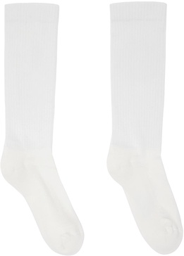 Rick Owens Logo Instarsia-Knitted Socks