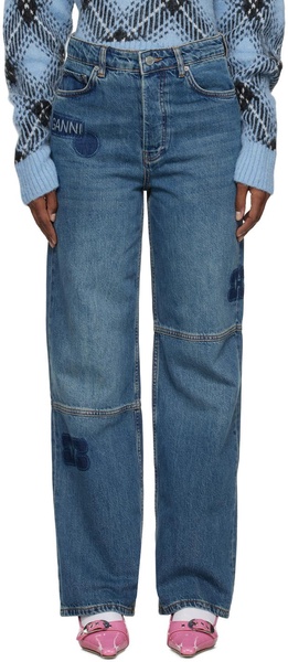 Patch Izey straight-leg jeans