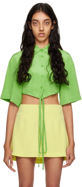 Green Cropped Shirt