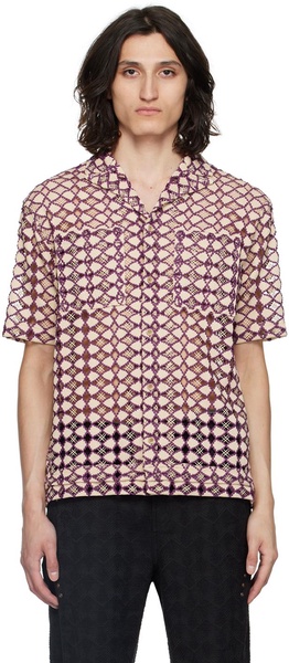 Beige & Purple Letto Shirt