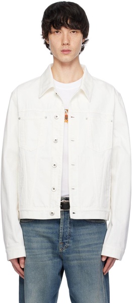 White Button Up Denim Jacket