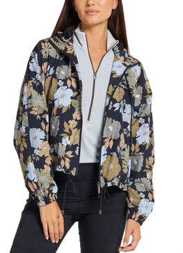 enya printed jacket in black multi