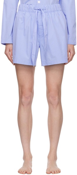 Blue Drawstring Pyjama Shorts