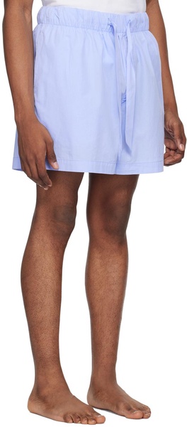 Blue Drawstring Pyjama Shorts