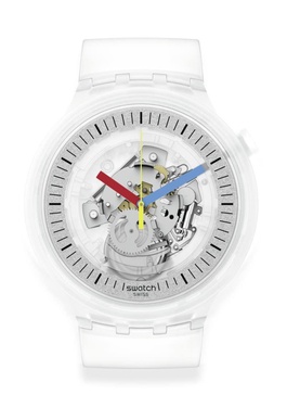 Swatch CLEARLY BOLD Unisex Watch (Model: SB01K100)