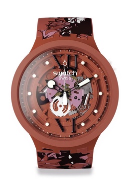 Swatch New Gent BIOSOURCED CAMOFLOWER Cotton Quartz Watch