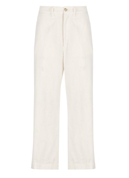 Corduroy Wide-leg Cropped Trouser