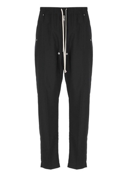 Rick Owens Drawstring Geth Belas Stretched Wide-Leg Trousers