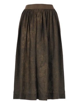 Uma Wang Gillian Pattern Jacquard Midi Skirt