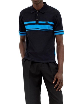 Wales Bonner Dawn Logo Embroidered Polo Shirt