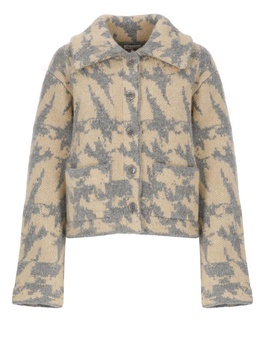 Dries Van Noten Jacquard Buttoned Cropped Cardigan