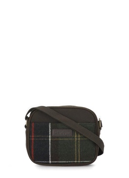 Barbour Checkered Logo Patch Shoulder Bag