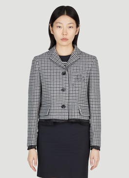 Miu Miu Women Tweed Cropped Blazer