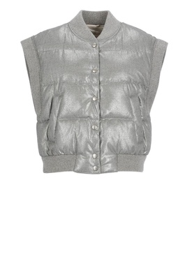 Quilted And Padded Sleeveless Jacket