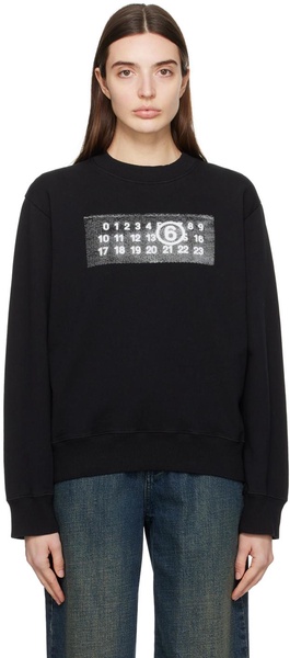 MM6 Maison Margiela Long-Sleeved Crewneck Sweatshirt