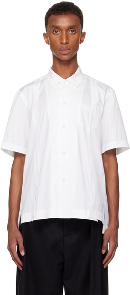 White Cotton Poplin Shirt