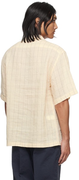 Beige Check Shirt