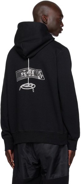 Black Guest Check Hoodie