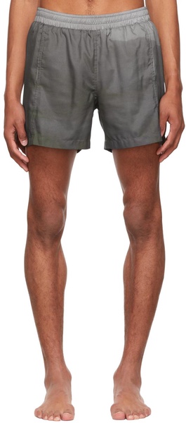 SSENSE Exclusive Green Hippocampus Swim Shorts & Towel Set