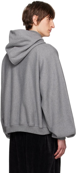 Gray Turtleneck Hoodie