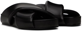 Black Padded Slides