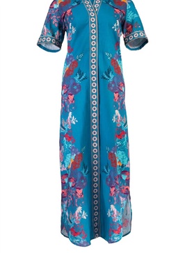 sav maxi dress in mediteranean