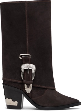 SSENSE Exclusive Brown Western Style Boots