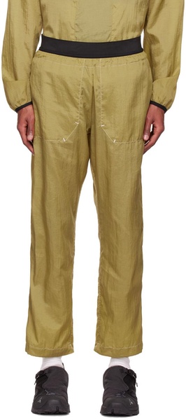 Yellow Nylon Trousers