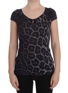 Cavalli  Women Dark  Leopard Modal  Blouse Top