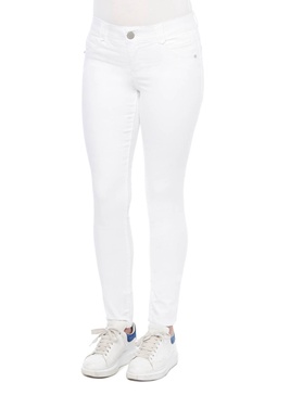 womens denim jegging in optic white