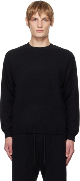 Black Baby Cashmere Knit Sweater