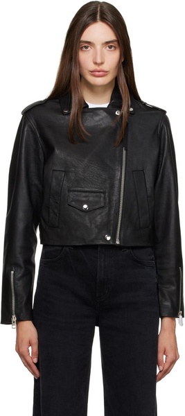 Black Aria Leather Jacket