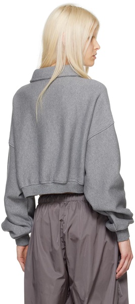 Gray Half-Zip Sweatshirt