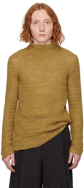 Tan Rib Turtleneck