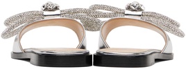 Silver Double Bow Mirror 10 Sandals