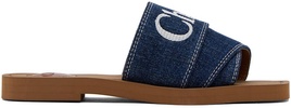 Blue Woody Sandals