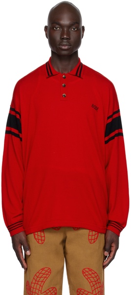 Red Stripe Polo