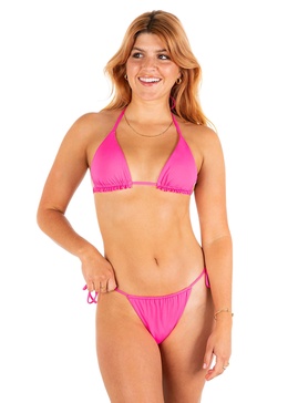 Hurley Women's Standard Solid Itsy Bitsy Bikini Top