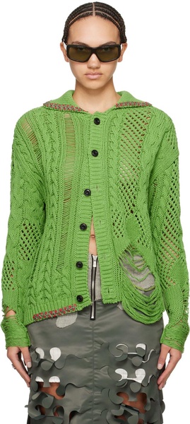 Green Sauvage Cardigan