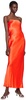 Orange Moon Dance Strapless Maxi Dress