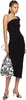 Black Elea Asym Midi Dress