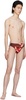 Red 'The Roses' Swim Briefs