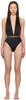 Black Greca Border One-Piece Swimsuit