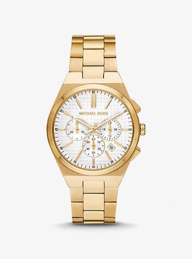 Michael Kors Lennox Chronograph Gold-Tone Stainless Steel Men's Watch (Model: MK9120)