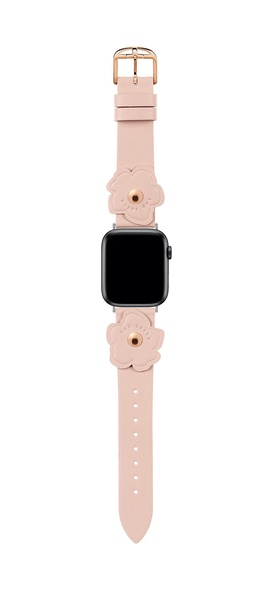 Ted Baker Pink Vegan Leather Strap Magnolias for Apple Watch® (Model: BKS38S302B0)