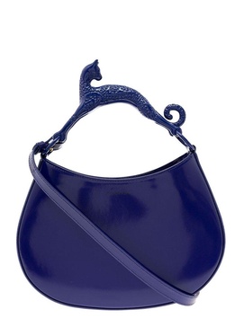 Lanvin Sculpted-Handle Zipped Tote Bag