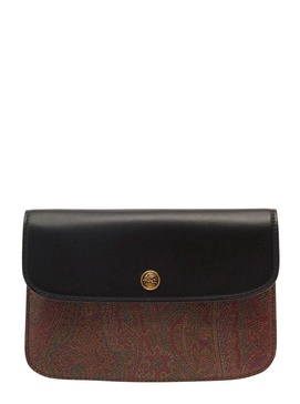 Etro Paisley-Printed Foldover Top Wallet