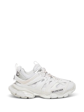 White Track Mesh and Nylon Sneakers Woman Balenciaga