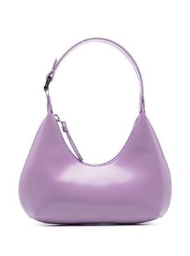 'Baby Amber' Light Purple Shoulder Bag in Shiny Leather Woman By Far