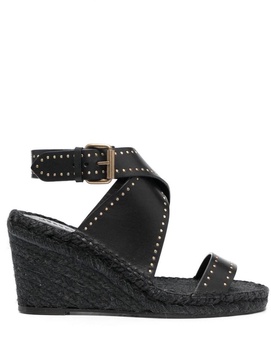 Isabel Marant Espadrille Wedge Stud Detailed Sandals